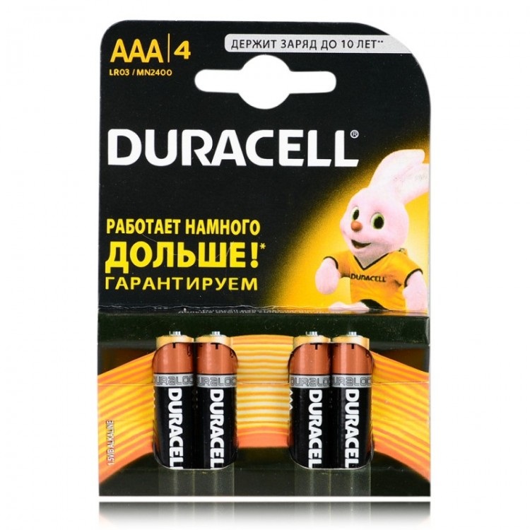 Duracell тип AA пальчиковая 4 шт